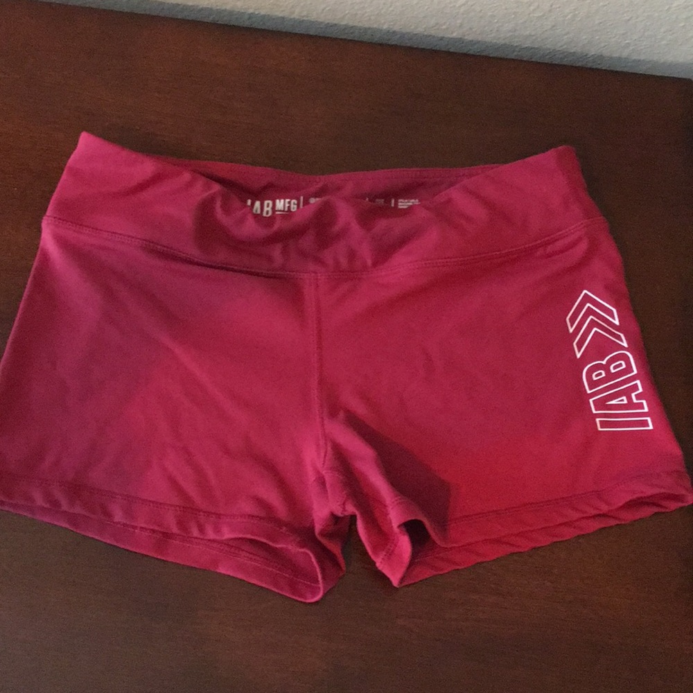 IAB athletic shorts burgandy